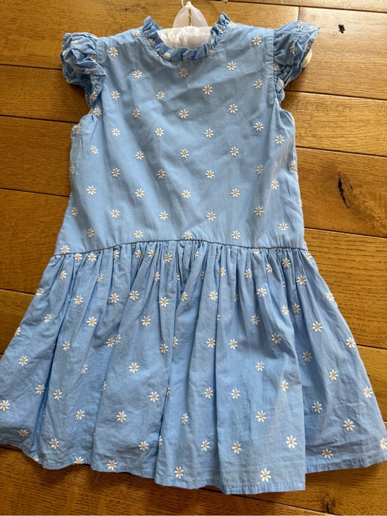 La Coqueta Other - La coqueta Girls' Blue Daisy Embroidered Dress